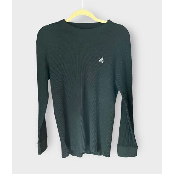 Rugby University Men’s Medium Thermal Knit Long Sleeve Pullover Sweater Shirt - Picture 1 of 4